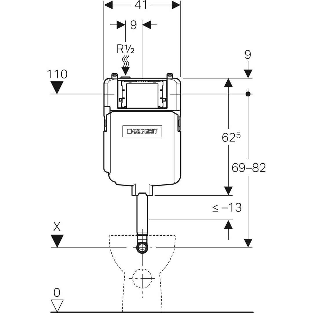 Geberit Sigma8 In-wall Cistern