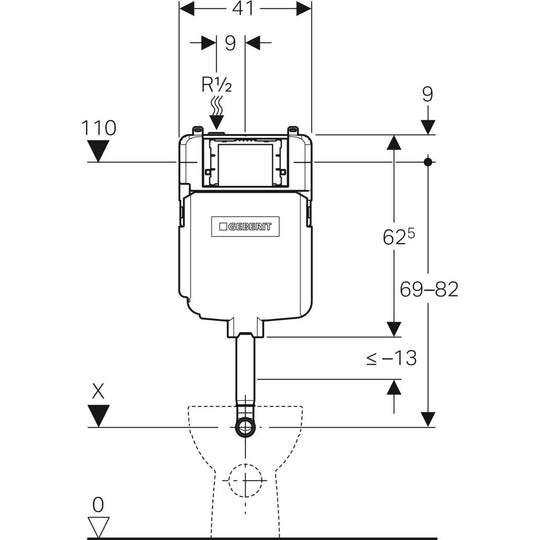 Geberit Sigma8 In-wall Cistern