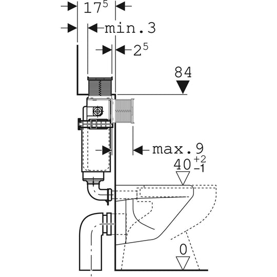 Geberit Kappa In-wall Cistern