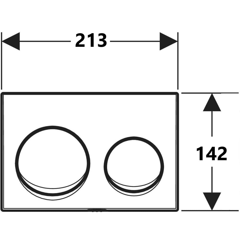 Geberit Alpha25 Round Flush Plate – White Finish