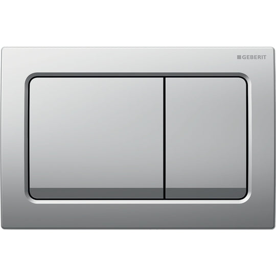 Geberit Alpha01 Square Dual Flush Plate – Matt Chrome