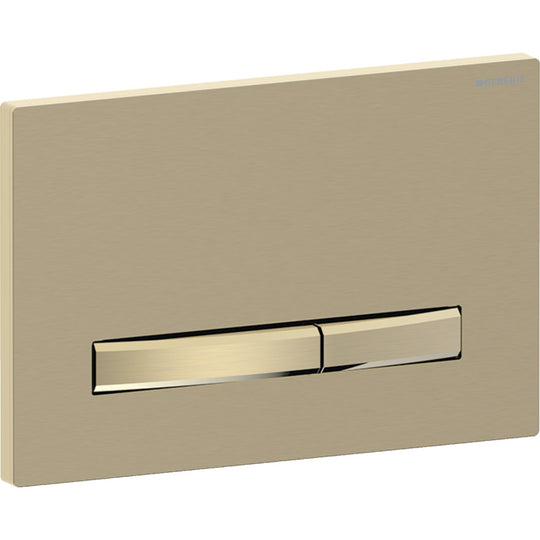 Geberit Sigma50 Mechanical Dual Flush - Brushed Brass Finish, Brass Trim