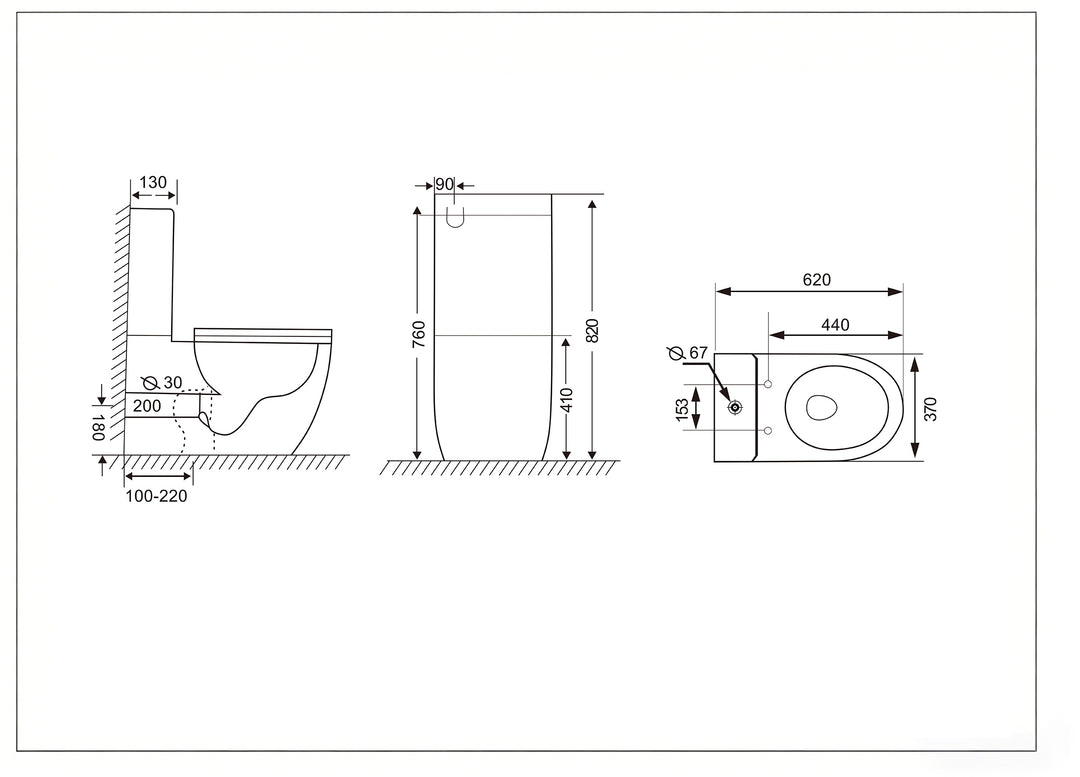 Cera Back-to-Wall Toilet Suite