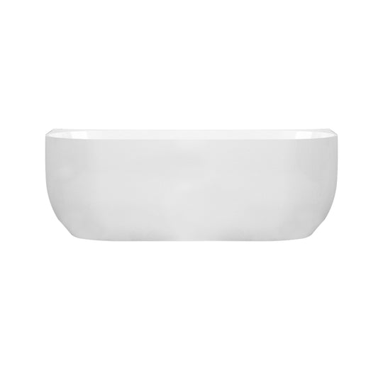 Anna Back-To-Wall Bathtub – Gloss White