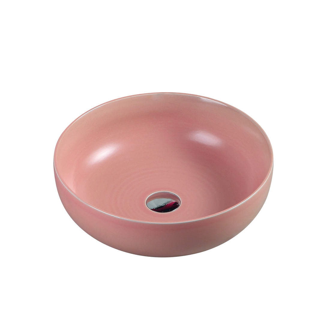 Asti 90 Counter-top Round Basin - Matt Pink