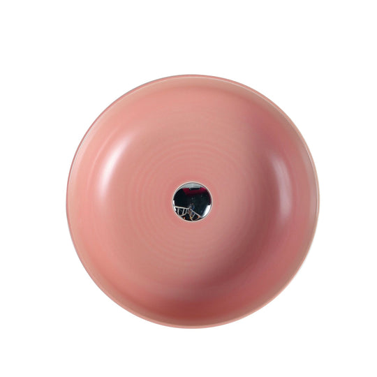 Asti 90 Counter-top Round Basin - Matt Pink