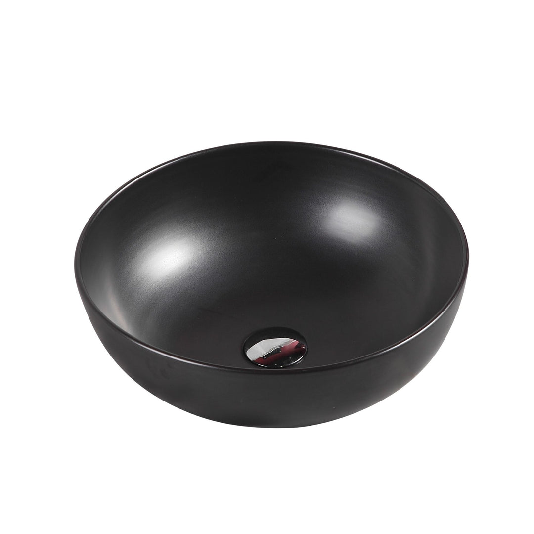 Asti 94 Counter-top Round Basin - Matt Black