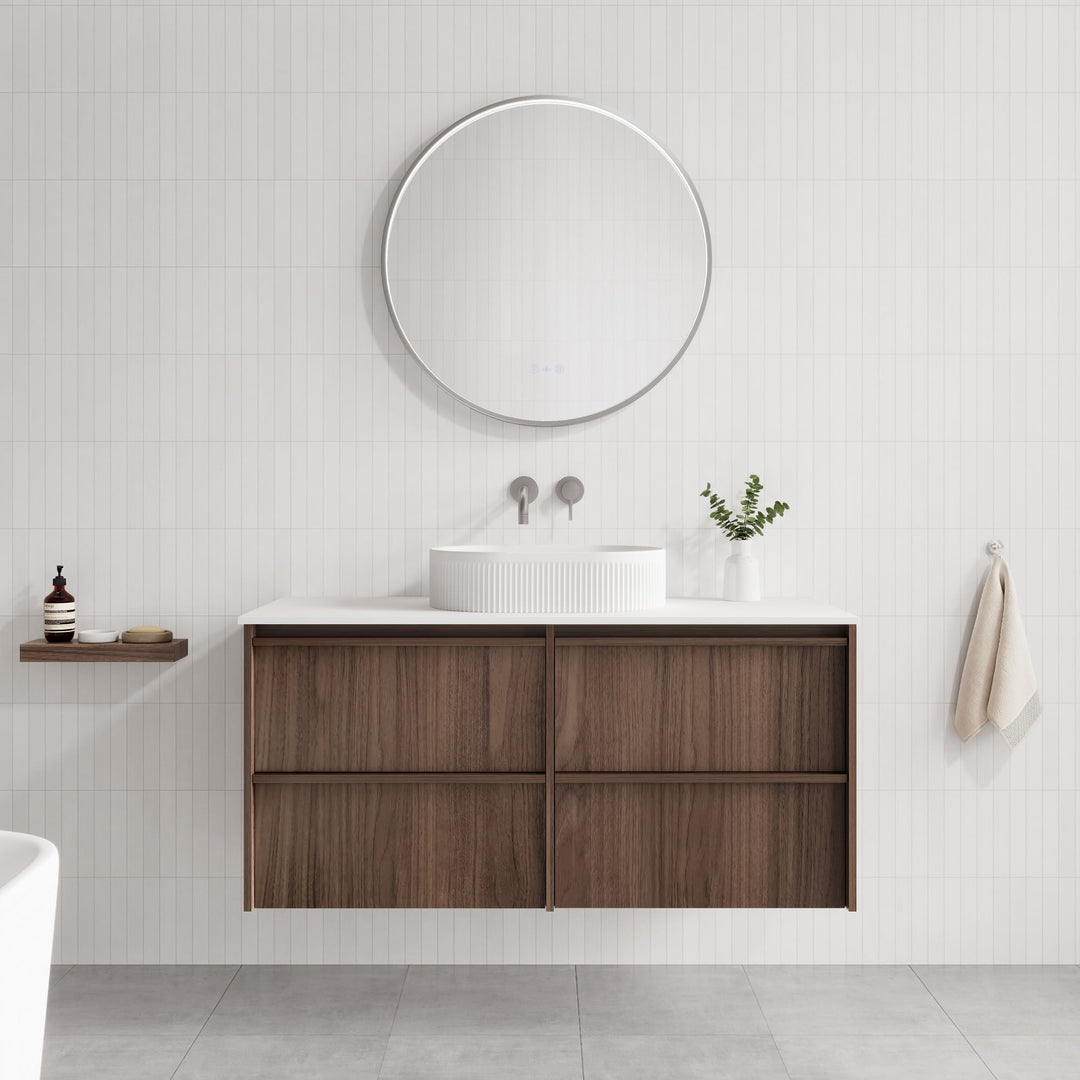 Bella 1200mm Wall-Hung Vanity - Notaio Walnut