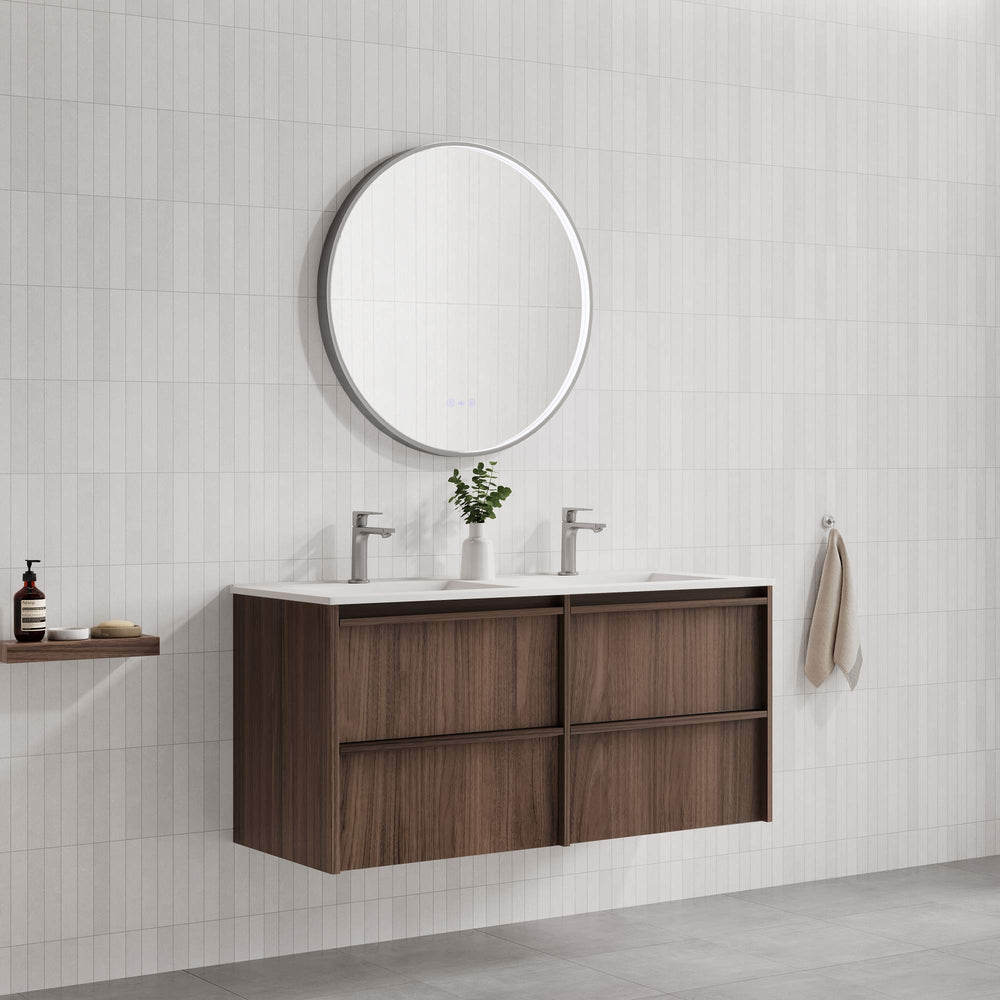 Bella 1200mm Wall-Hung Vanity - Notaio Walnut