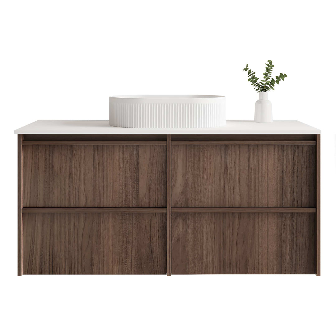 Bella 1200mm Wall-Hung Vanity - Notaio Walnut
