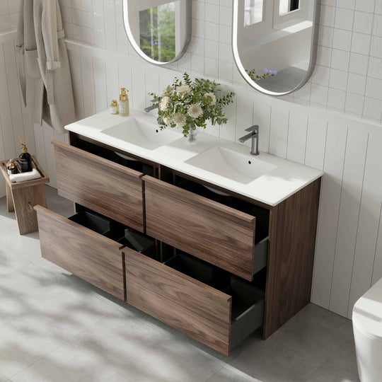 Bella 1500mm Freestanding Cabinet - Notaio Walnut
