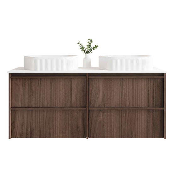 Bella 1500mm Wall-Hung Vanity - Notaio Walnut
