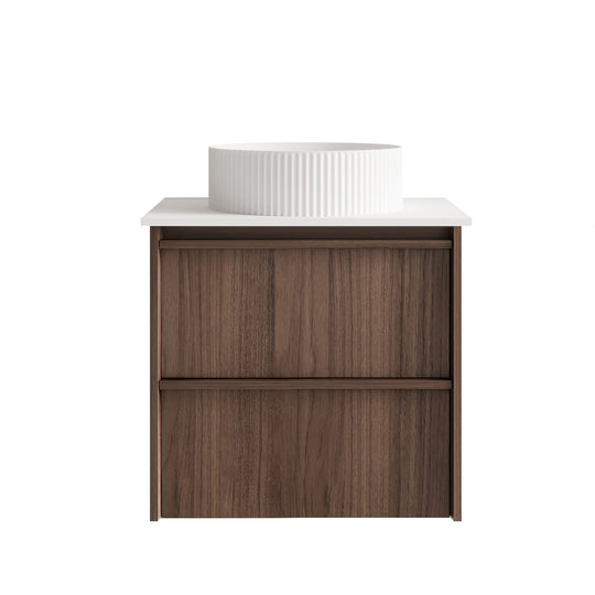 Bella 600mm Wall-Hung Vanity - Notaio Walnut