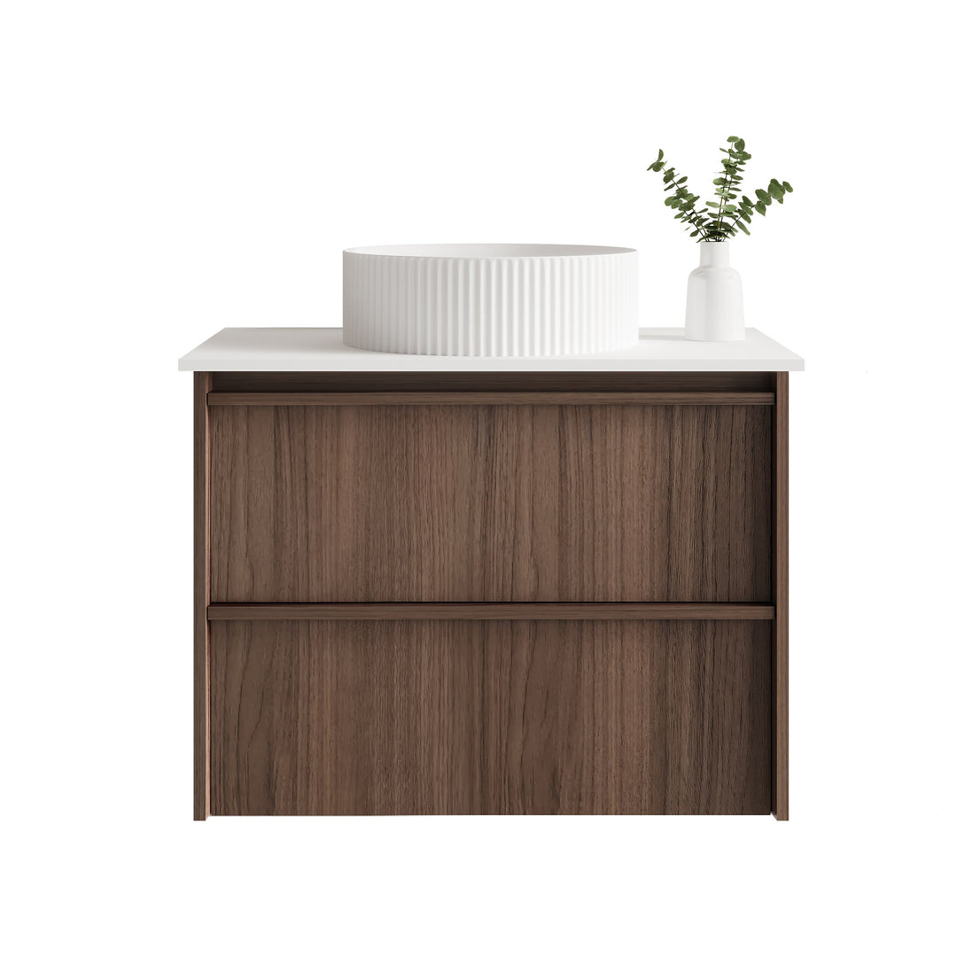 Bella 750mm Wall-Hung Vanity - Notaio Walnut