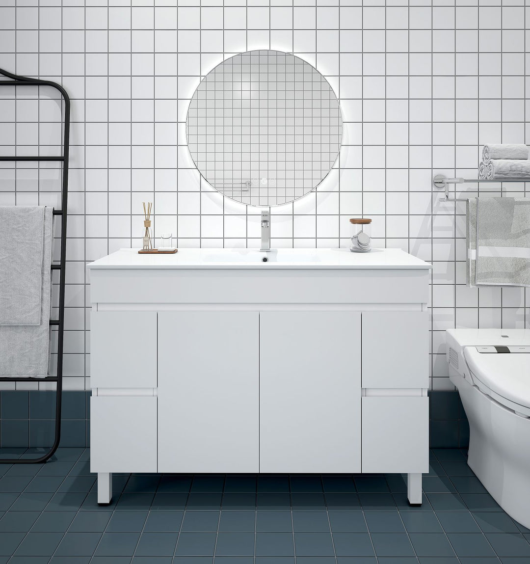 BIANCA 1200mm PVC Freestanding Vanity