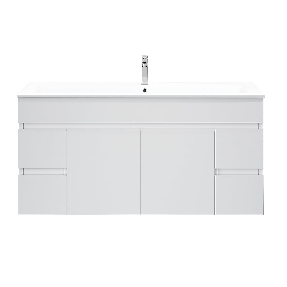 Meuble-lavabo suspendu BIANCA 750 mm blanc brillant