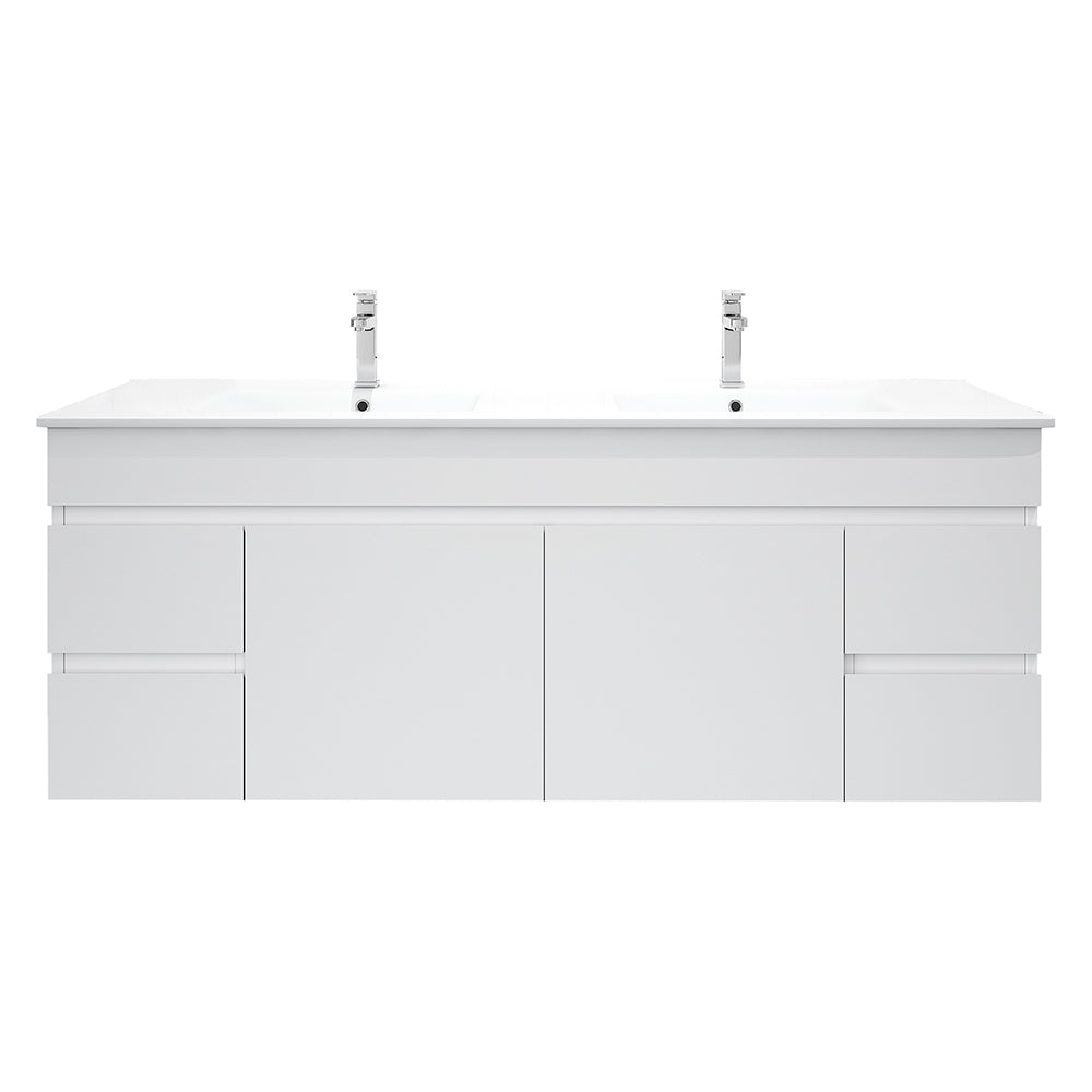 Meuble-lavabo suspendu BIANCA 750 mm blanc brillant