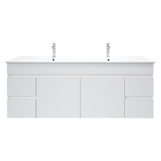 Meuble-lavabo suspendu BIANCA 750 mm blanc brillant