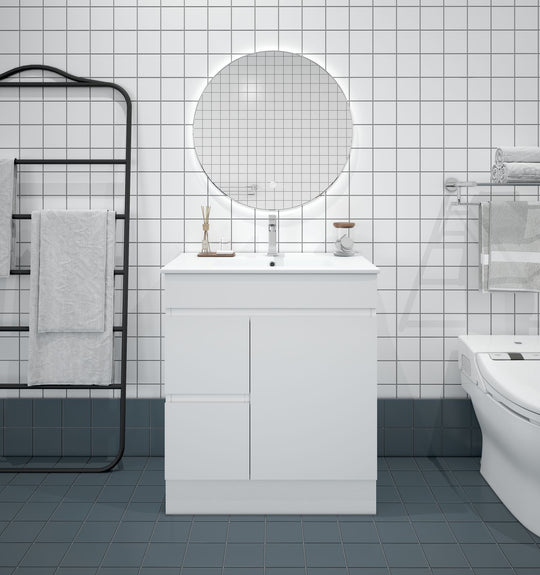 BIANCA 750mm PVC Freestanding Vanity (LHD)