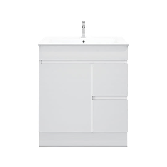 BIANCA 750mm PVC Slim Freestanding Vanity (RHD)