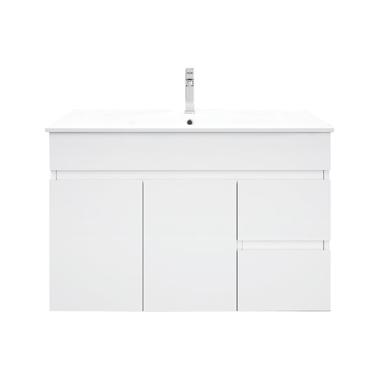 BIANCA 900mm PVC Wall-Hung Vanity (RHD)