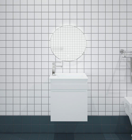 Meuble-lavabo suspendu BIANCA 750 mm blanc brillant