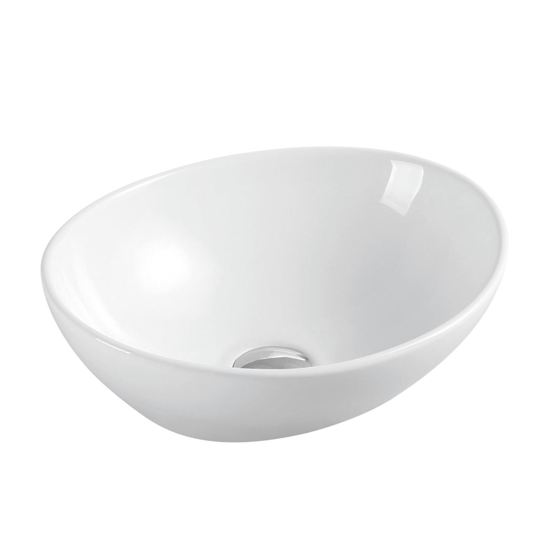 Boat 41 Counter-top Oval Basin - Gloss White