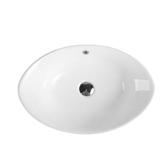 Boat 59 Counter-top Oval Basin - Gloss White