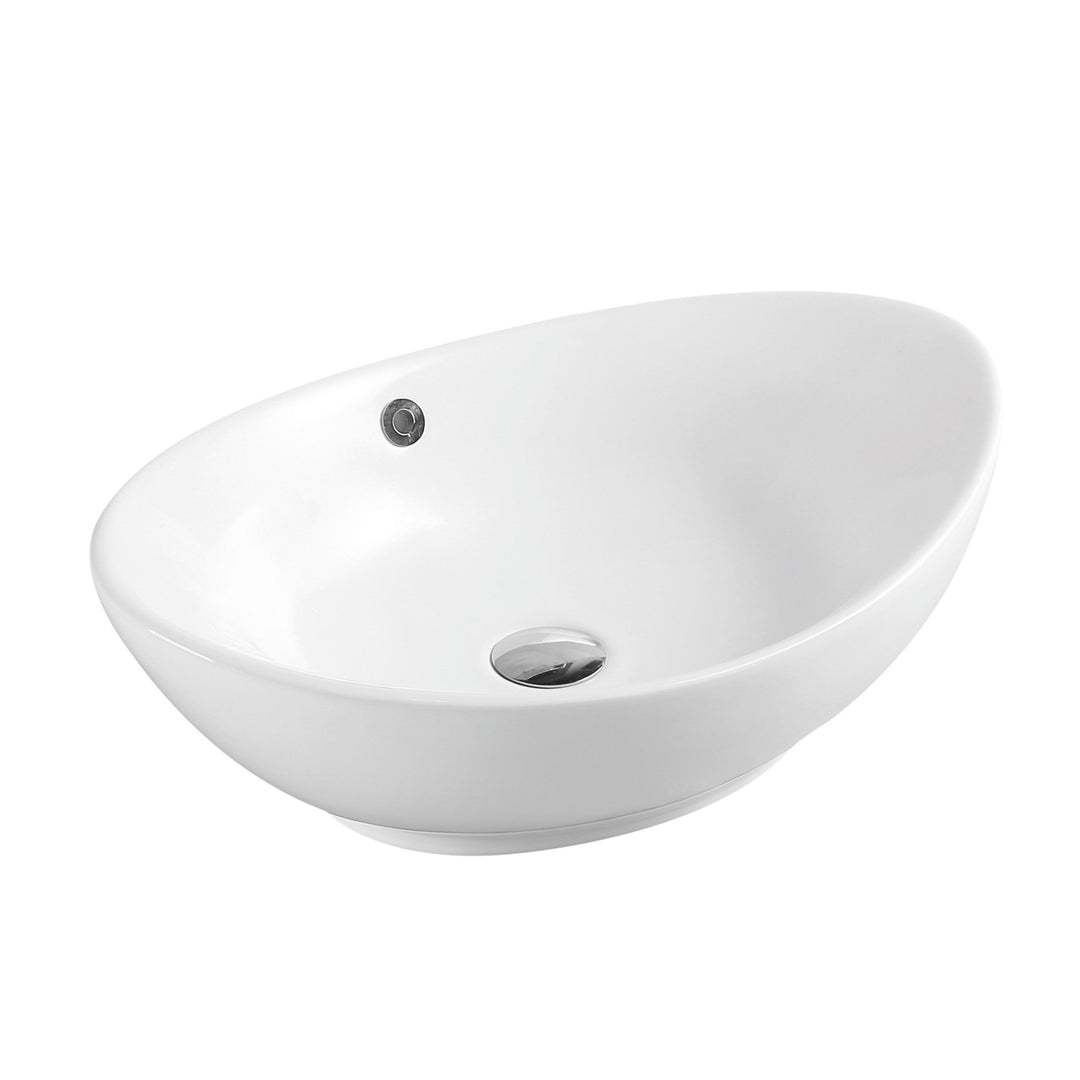 Boat 59 Counter-top Oval Basin - Gloss White