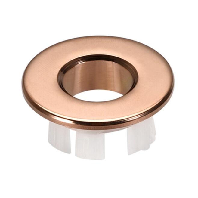 Round Basin Overflow Cover - Rose Gold