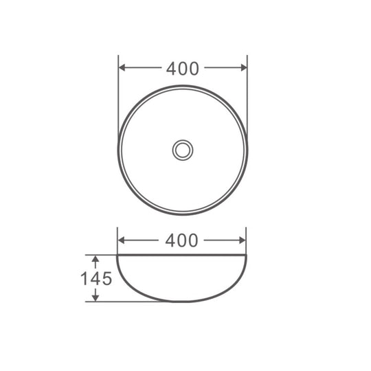 Chur 03 Counter-top Round-edged Square Basin - Touchline White