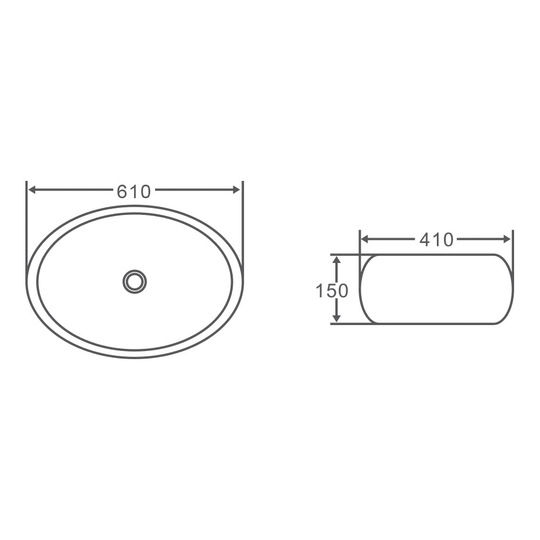 Chur 33 Counter-top Round-edged Square Basin - Matt Black