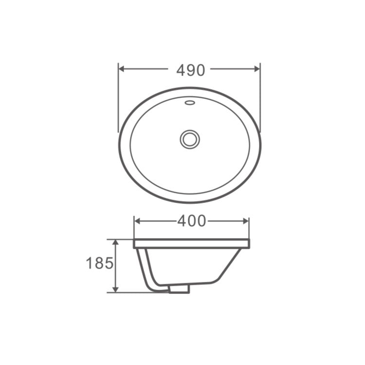 Cosy 49 Insert Rectangular Basin