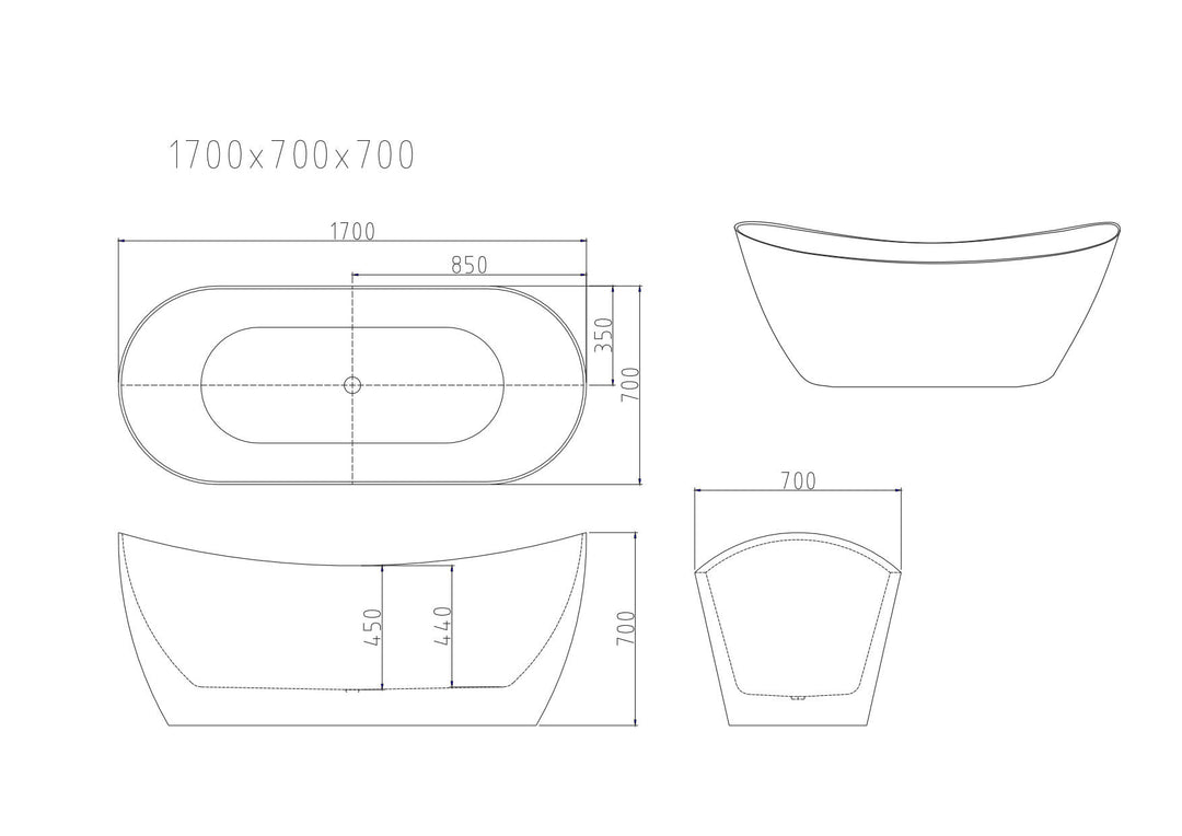 Baignoire autoportante design Disney blanche brillante