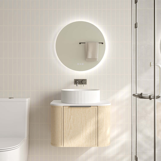 Elva 600mm Wall-Hung Cabinet - Natural Oak