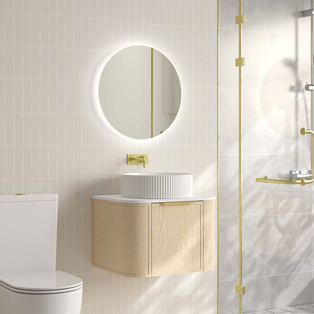 Elva 600mm Wall-Hung Cabinet - Natural Oak