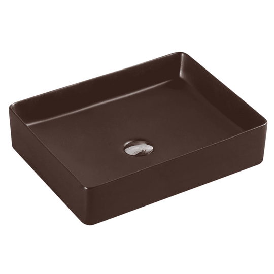 Etna 78 Series Counter-top Rectangular Art Basin - Cappuccino