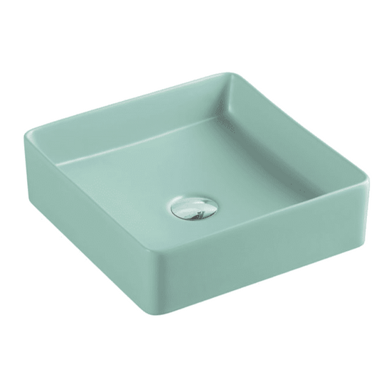 Etna 79 Series Counter-top Square Art Basin - Antique Green