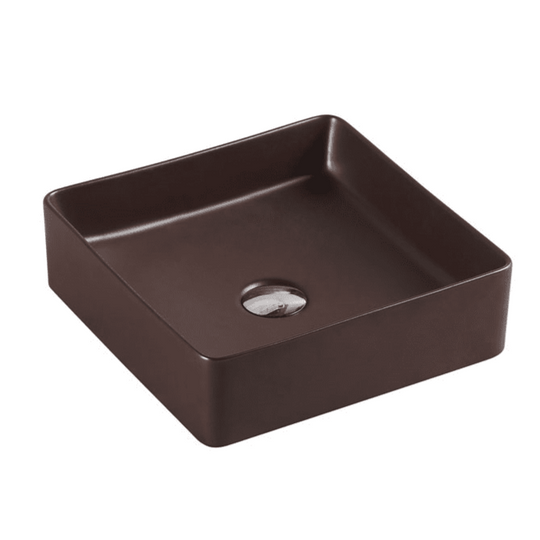 Etna 79 Series Counter-top Square Art Basin - Cappuccino