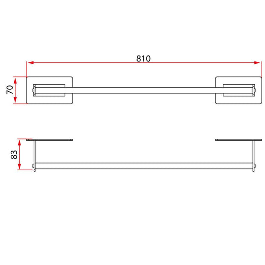 Barre porte-serviettes simple EASY SERIES 32"