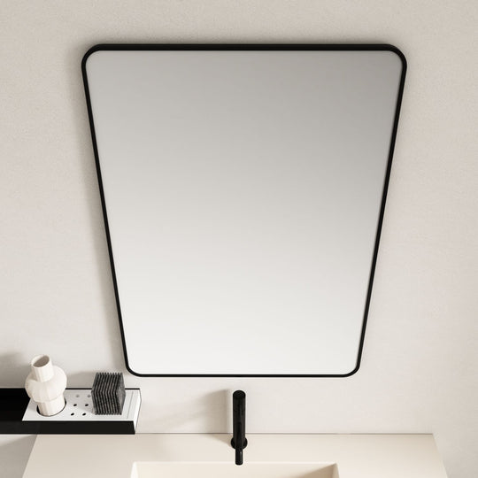 Miroir rectangulaire avec cadre en aluminium