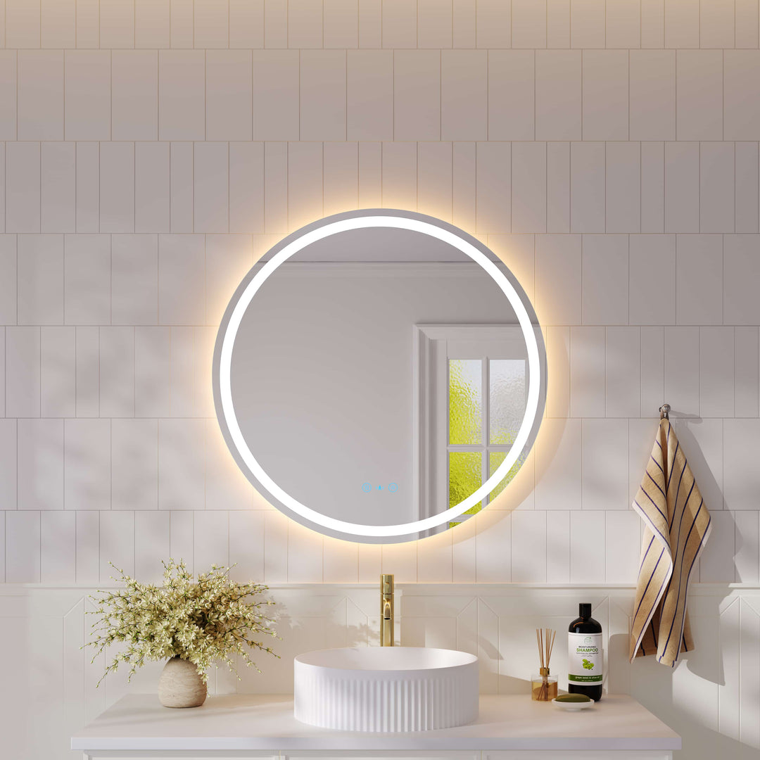 Miroir rond à LED