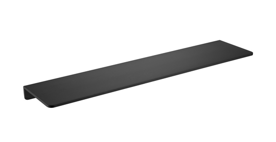 Flat Series Glass Shelf – Matt Black