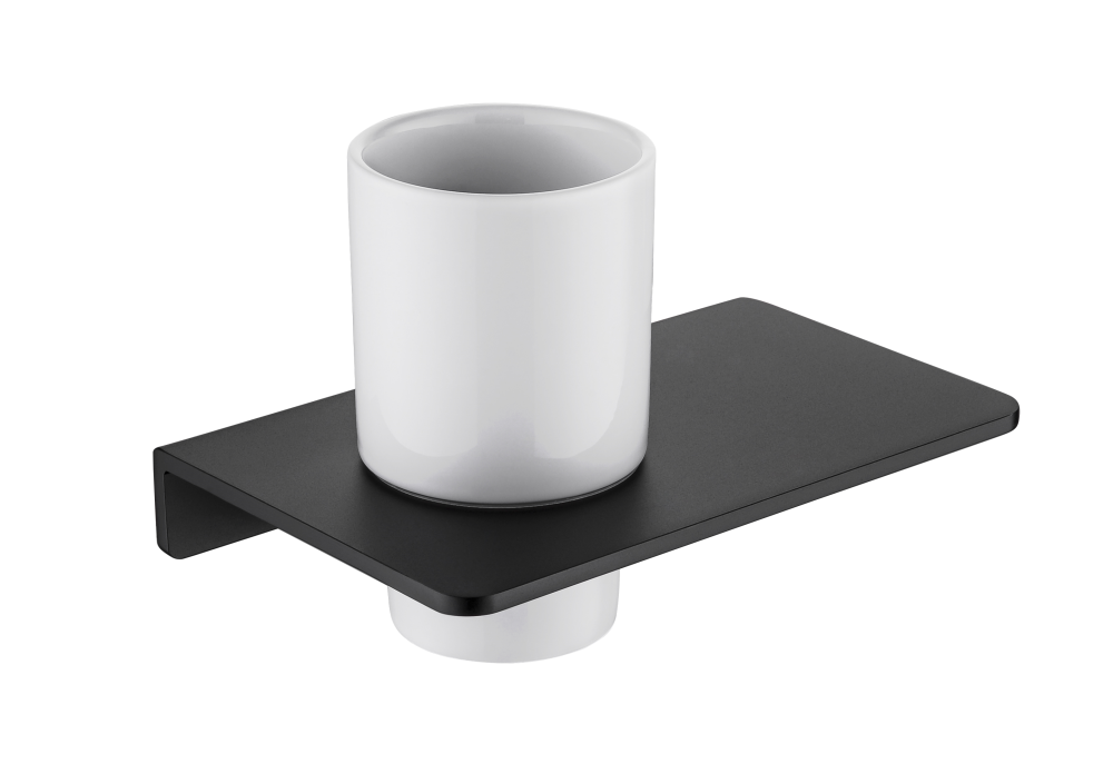 FLAT Series Tumbler Holder – Matt Black