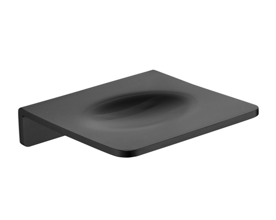 FLAT Series Soap Dish Holder – Matt Black