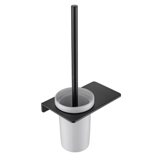 FLAT Series Toilet Brush Holder – Matt Black