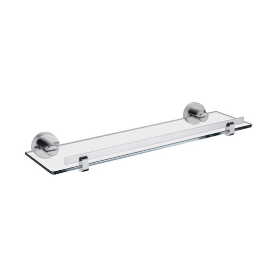 Globe Series Glass Shelf - Matt Chrome