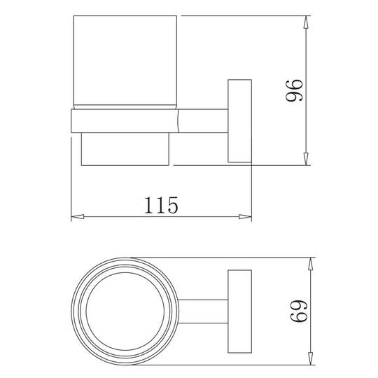 GLOBE Series Tumbler Holder – Matt Black