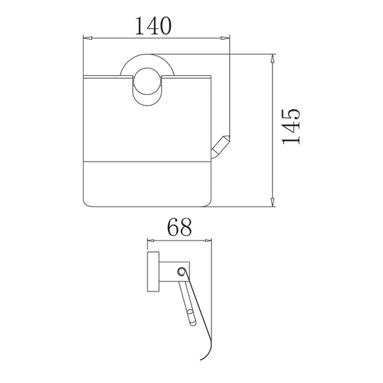 Porte-papier hygiénique avec couvercle de la série Globe