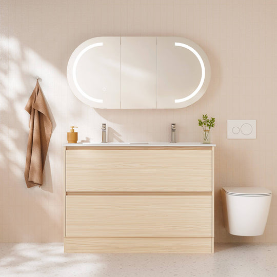 HERA 1200mm Freestanding Vanity - Tas Oak